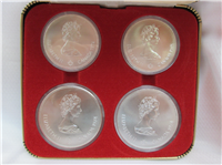 Montreal Olympics XXI Olympiad 4-Coin Uncirculated Set Silver Series II (Royal Canadian Mint, 1976)