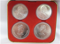 Montreal Olympics XXI Olympiad 4-Coin Uncirculated Set Silver Series III (Royal Candian Mint, 1976)