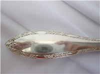 Flowers & X's on edge Sterling 13 1/2" Meat Carving Knife   (Web Sterling, #9) 