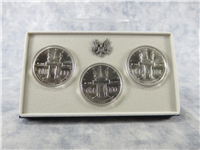 1984-pds Olympic 3 Coin Silver Dollar Set