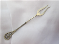 Filigree, Curliques Sterling 4 1/2" Butter Pick   (Unknown/ Sterling) 