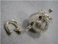 Floral Cross Hatching Sterling 5" X 7 1/4" Tea Pot   (Tiffany & Co, #4531) 