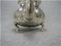 Floral Cross Hatching Sterling 5" X 7 1/4" Tea Pot   (Tiffany & Co, #4531) 