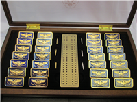 HOUSE OF FABERGE IMPERIAL 36 Piece Dominoes Set With Case (Franklin Mint)