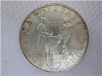 AUSTRIA 1960 25 Schilling Carinthian Plebescite Commemorative Coin