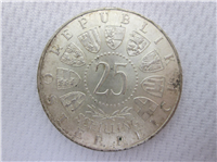 AUSTRIA 1960 25 Schilling Carinthian Plebescite Commemorative Coin