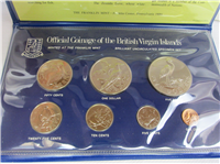 BRITISH VIRGIN ISLANDS 7 Coin Specimen Set (Franklin Mint, 1980)
