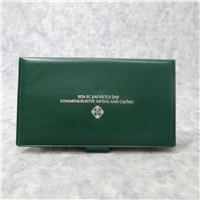 St. Patrick's Day Irish Silver Medal and First Day Cover  (Franklin Mint, 1974)