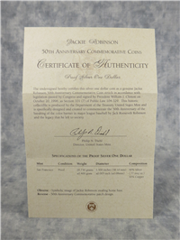 1997-P Jackie Robinson Proof Silver Dollar