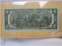 The Official Two Dollar Bicentennial Commemorative Bill  (Franklin Mint, 1976)