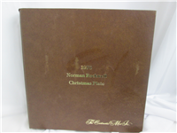 The Continental Mint, Inc. 1976 Christmas Plate, 8 inches, Norman Rockwell  (Gold-Plated Pewter)
