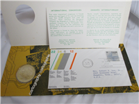 International Congress - Cartography Medallic Cover  (Wellings Mint, 1972)