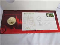 1972 Wellings Mint Christmas Sterling Silver Medallic Cover 