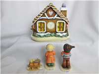 GINGERBREAD LANE 4-PIECE COLLECTOR SET (Hummel 2067 A+B, TMK)