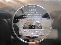 1974 Franklin Mint White House Historical John Tyler Presidential Sterling Silver Plate 