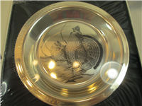 National Audubon Society's James Fenwick Lansdowne  'Ruffed Grouse' Sterling Silver Plate  (Franklin Mint, 1973)