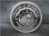 LIBERIA 1997 $20 Princess Diana Silver Proof 