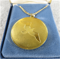Jonathan Livingston SEAGULL Sterling Silver w/ 24K Plating Pendant Charm (Franklin Mint, 1973)