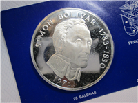 PANAMA 1976 2 Two Coin Silver Proof Set