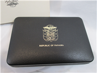PANAMA 1976 2 Two Coin Silver Proof Set