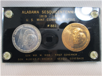 1969 Alabama Sesquicentennial Silver Medal Set (2 coins)