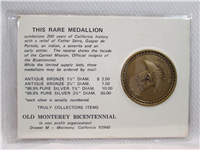 Old Monterey Bicentennial Commemorative Bronze Medal (Medallic Art, 1970)