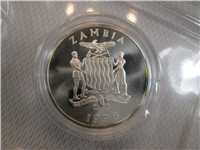 1998 ZAMBIA 100 Kwacha Gazelles Proof