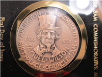 OFFICIAL UNCLE SAM COMMEMORATIVE SILVER MEDAL (Medallic Art, 1969)