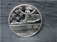 1992-S Olympic 2-Coin Silver Proof Set in Box with COA US Mint