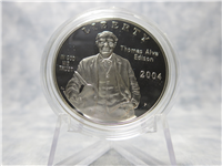 2004 Edison Proof Silver Dollar