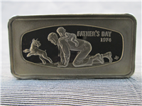 1974 Franklin Mint Fathers Day Proof 1000 Grains Sterling Silver Ingot 