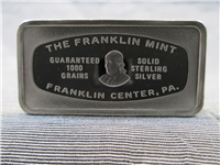 1000 Grain Holiday/Christmas Ingot   (Franklin Mint, 1982)