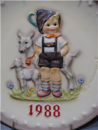 1988 LITTLE GOAT HERDER 18th Annual Plate (Hummel 284, TMK)