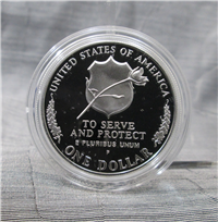 1997-P Law Enforcement Proof Silver Dollar