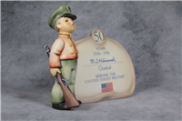 50 YEARS SERVING THE UNITED STATES MILITARY Plaque (Hummel 726, TMK)