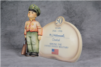 50 YEARS SERVING THE UNITED STATES MILITARY Plaque (Hummel 726, TMK)