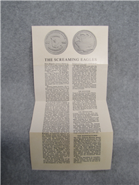 101st Airborne Army Silver & Bronze Screaming Eagle Medals Set (Medallic Art Co., 1969)