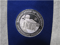 Rededication of Old Dorm Gettysburg College Medal (Franklin Mint, 1970)