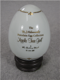 M. I. Hummel APPLE TREE GIRL Porcelain Egg (Danbury Mint, 1994)