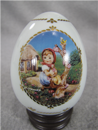 M. I. Hummel APPLE TREE GIRL Porcelain Egg (Danbury Mint, 1994)