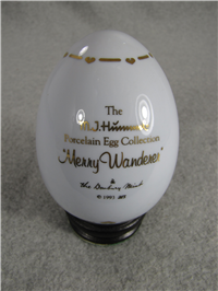 M. I. Hummel MERRY WANDERER Porcelain Egg (Danbury Mint, 1993)