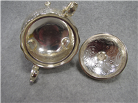 Floral Cross Hatching Sterling 4 1/2 x 4 3/4" Sugar Bowl  (Tiffany & Co, #4531) 