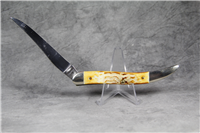 CASE XX BW 610094 SS Amber Bone 'Rainbow Trout' Toothpick Knife