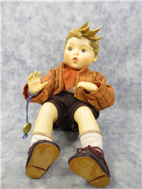 UMBRELLA BOY Porcelain Doll (Hummel 518, TMK 1989)