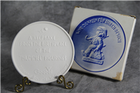 1981 Goebel KEEPSAKE MEDALLION Birthplace of Hummel Figurines - Bisque Plaque (TMK)