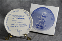 Goebel KEEPSAKE MEDALLION Merry Wanderer Bisque Plaque (Hummel TMK)