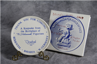 1985 Goebel Hand-painted Jubilee KEEPSAKE MEDALLION - Bisque Plaque (Hummel TMK)