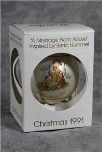 A MESSAGE FROM ABOVE Berta Hummel Ornament 1st Edition (Schmid, 1991)