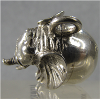 Vintage Sterling 1 1/4" 3D Elephant Charm  (MAF) 
