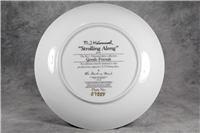 Hummel STROLLING ALONG Limited Edition Plate 23kt Gold Trim (Danbury Mint)